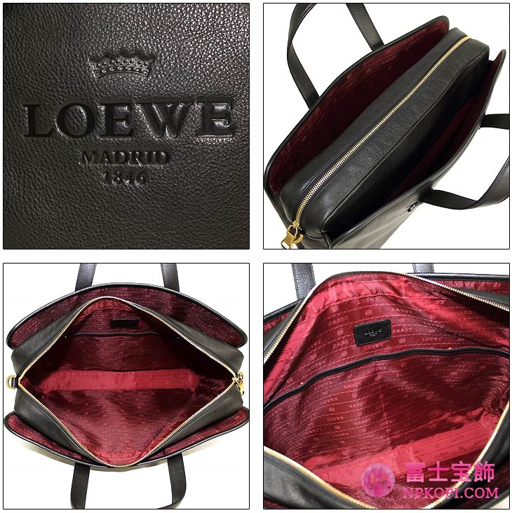 ロエベ LOEWE ビジネスバッグ ブリーフケース メンズ 通勤 2012年新作 377.79.D01 1100